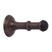 Concealed Fix Wall Mount Door Stop, Antique Brass