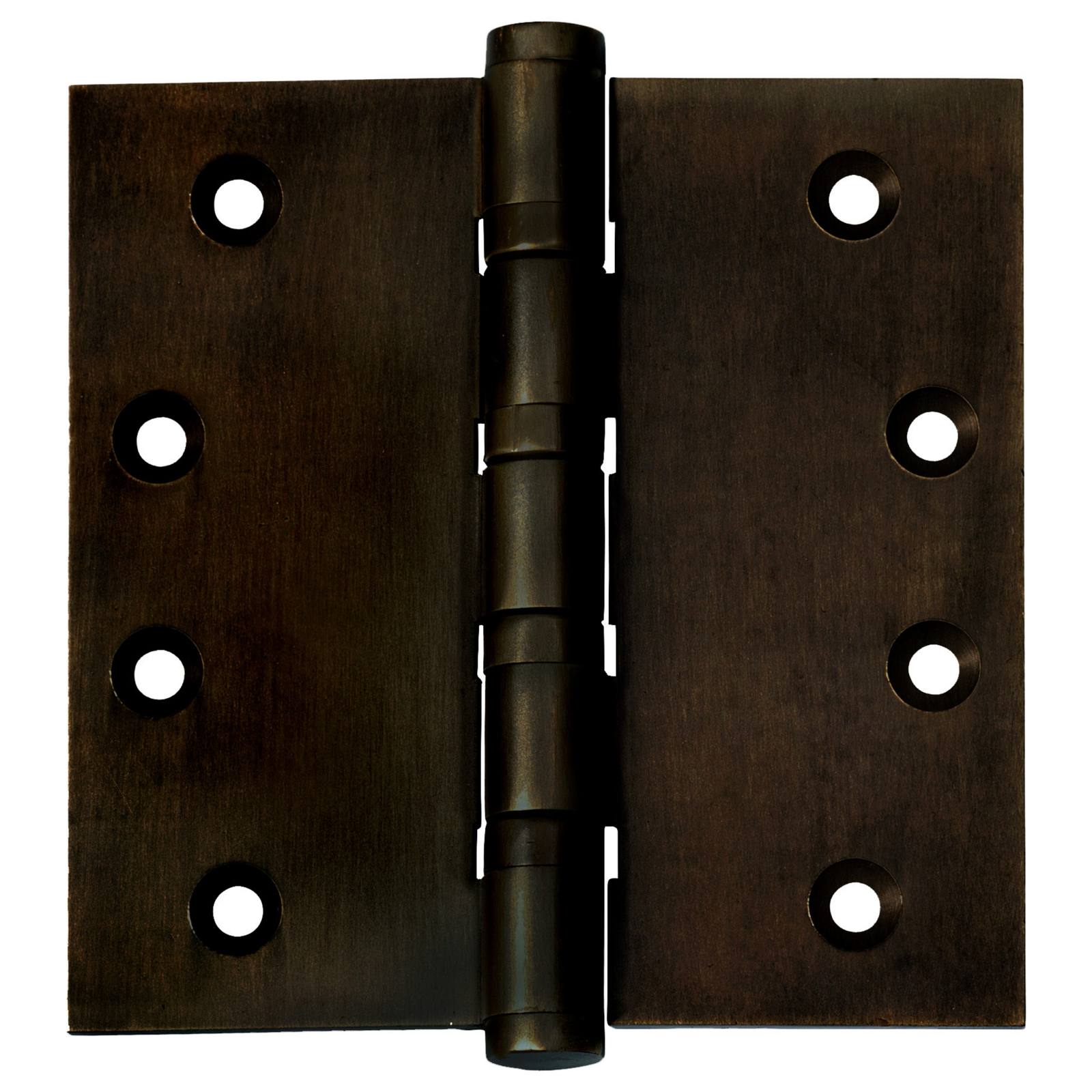 10x10cm Ball Bearing Hinge, Antique Brass