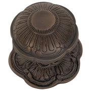 Nouveau Centre Door Knob, Antique Brass