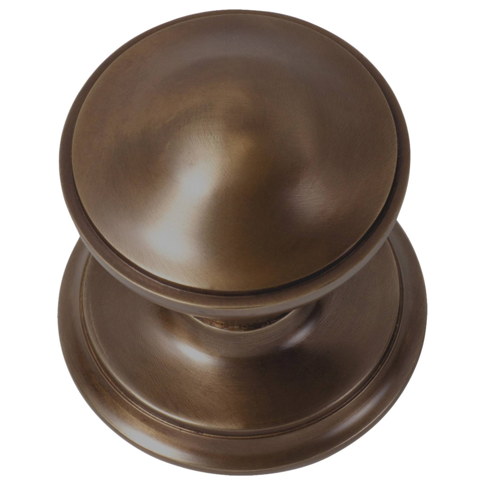 Victorian Centre Door Knob, Antique Brass