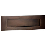 Spring-Loaded Letter Plate, Antique Brass