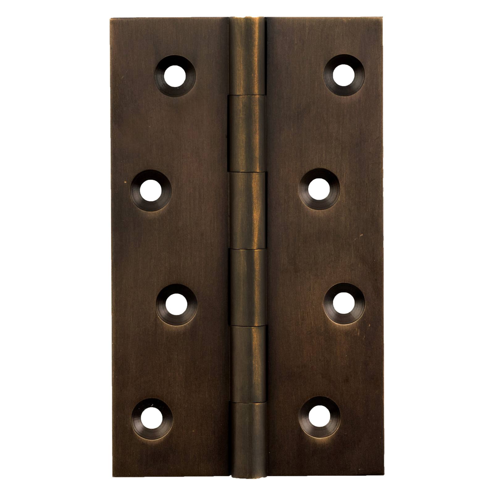 6x10cm Fixed Pin Hinge, Antique Brass