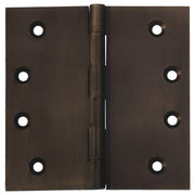 10x10cm Fixed Pin Hinge, Antique Brass