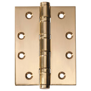 7.5x10cm Ball Bearing Hinge, Polished Brass