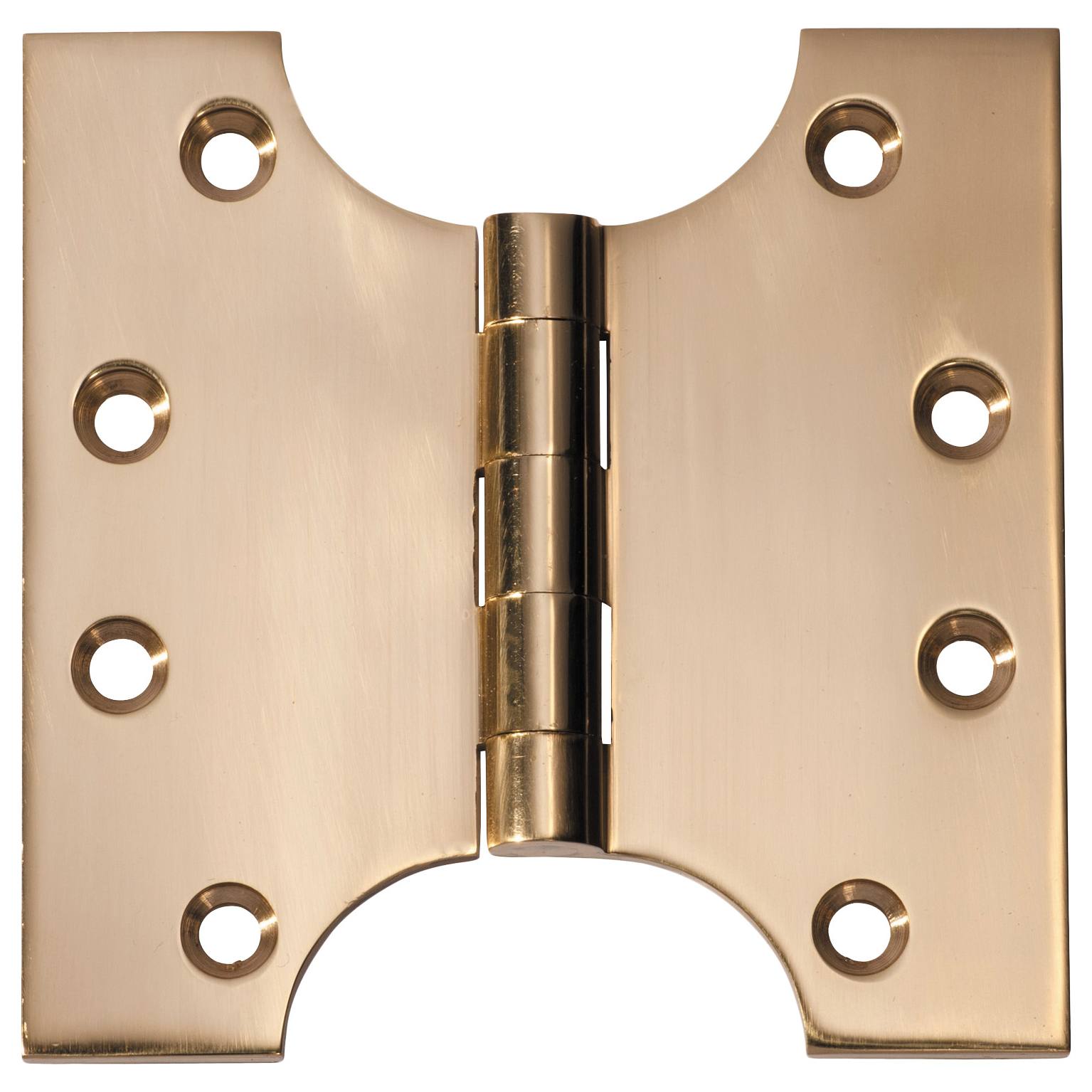 10x10cm Parliament Hinge, Polished Brass