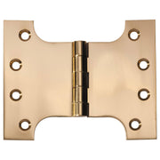 12.5x10xcm Parliament Hinge, Polished Brass