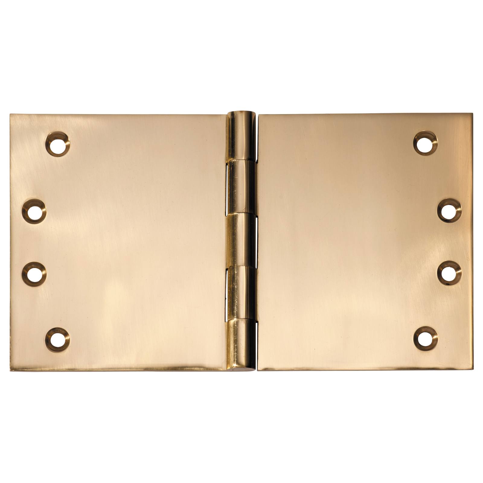 17.5x10cm Broad Butt Hinge, Polished Brass