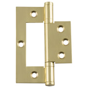 4.9x10cm Hirline Hinge, Polished Brass