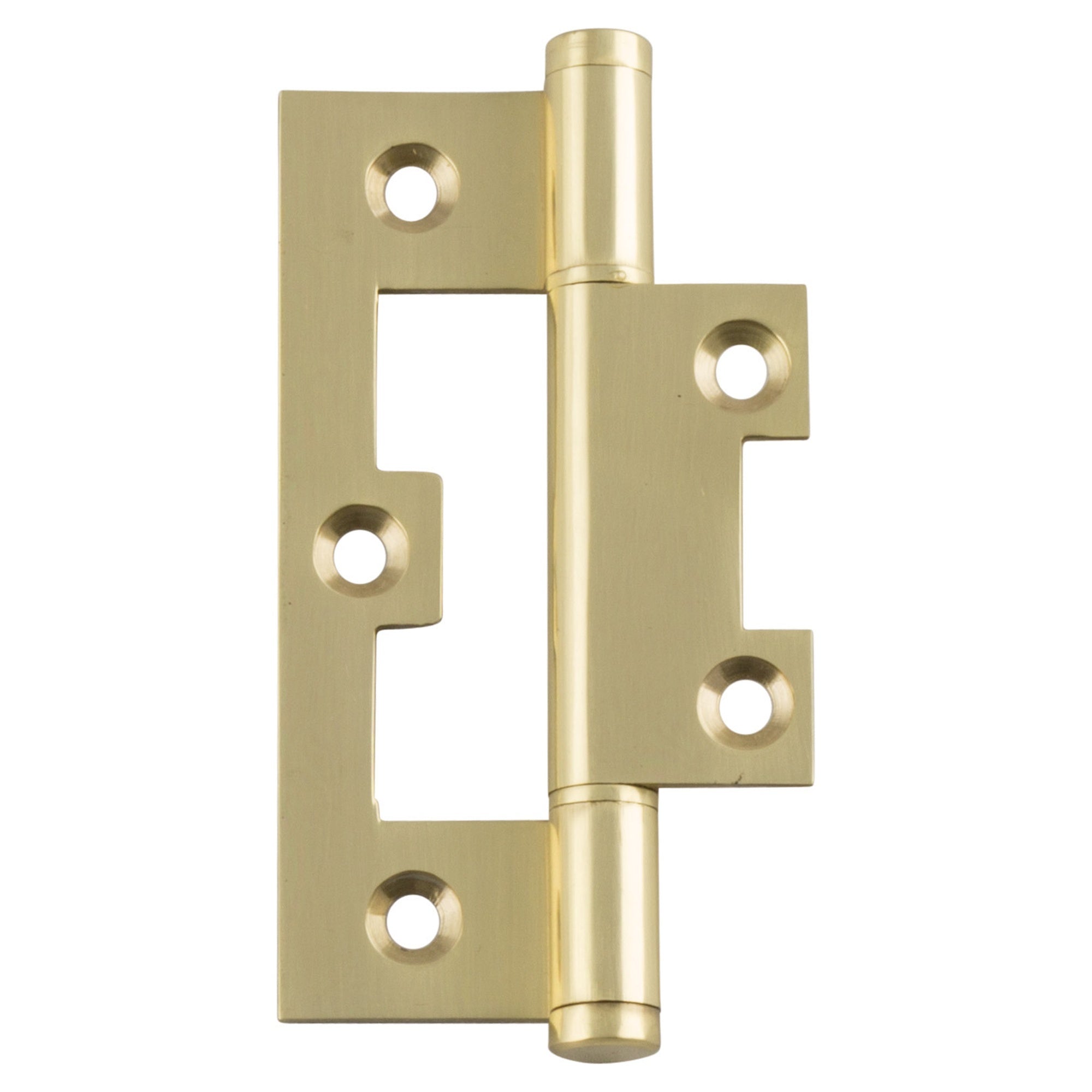 3.5x8.9cm Hirline Hinge, Polished Brass