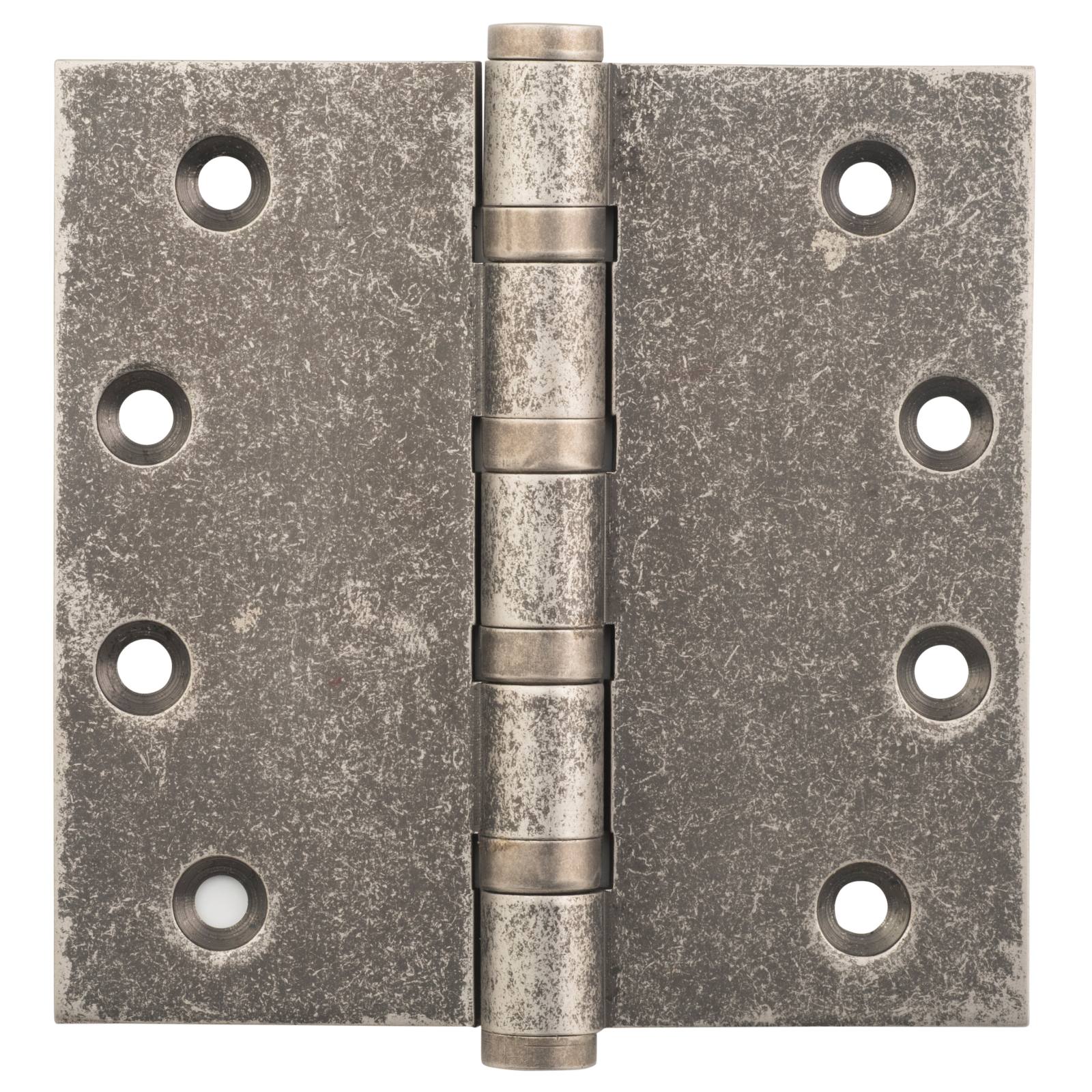 10x10cm Ball Bearing Hinge, Rumbled Nickel