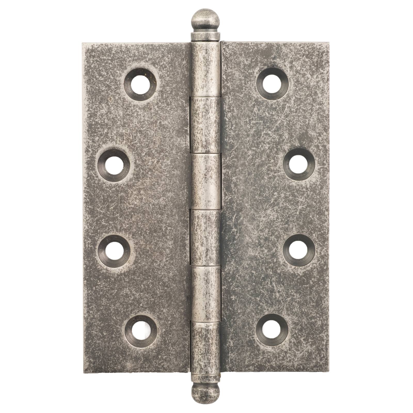 7.5x10cm Loose Pin Hinge, Rumbled Nickel