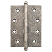 7.5x10cm Loose Pin Hinge, Rumbled Nickel