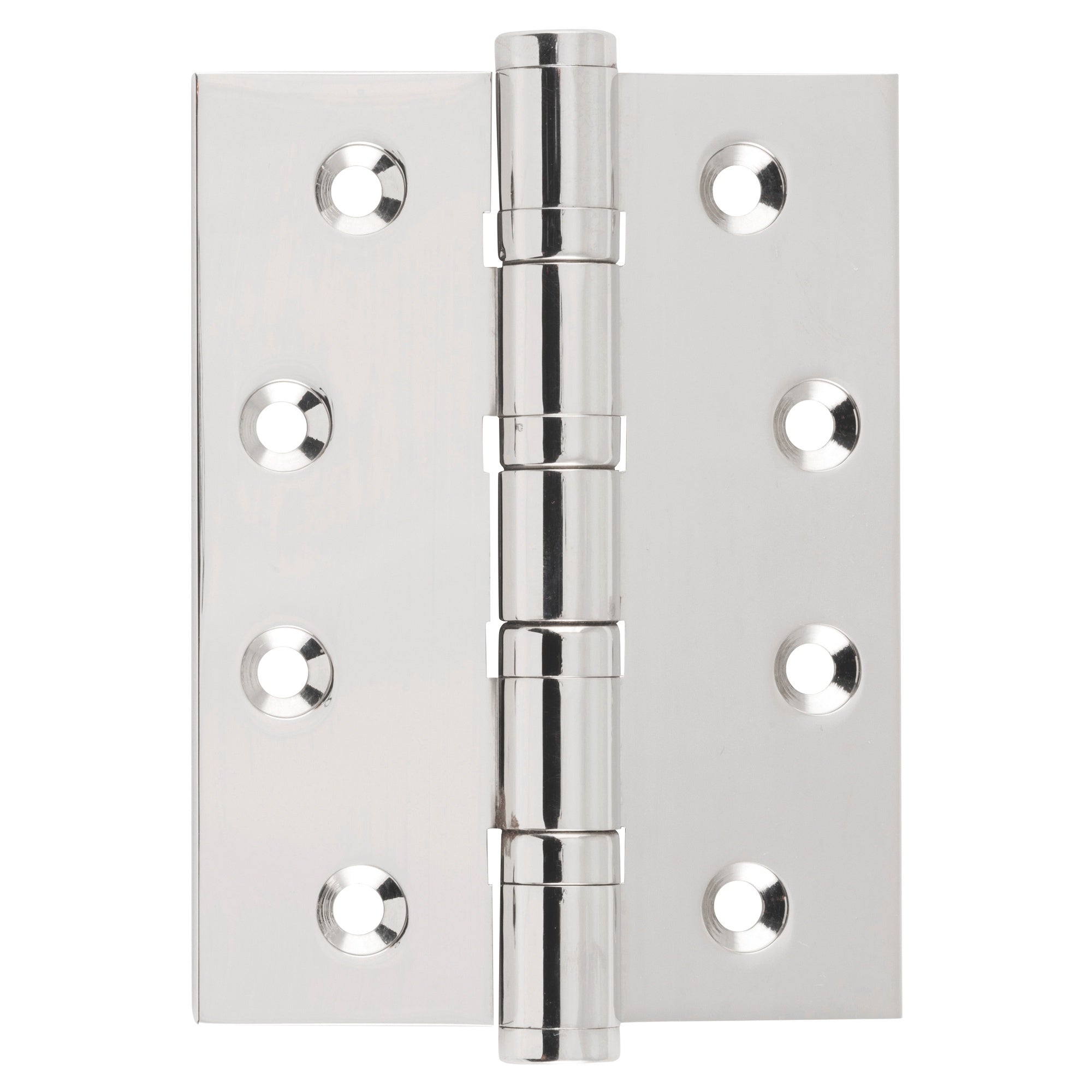 7.5x10cm Ball Bearing Hinge, Polished Nickel