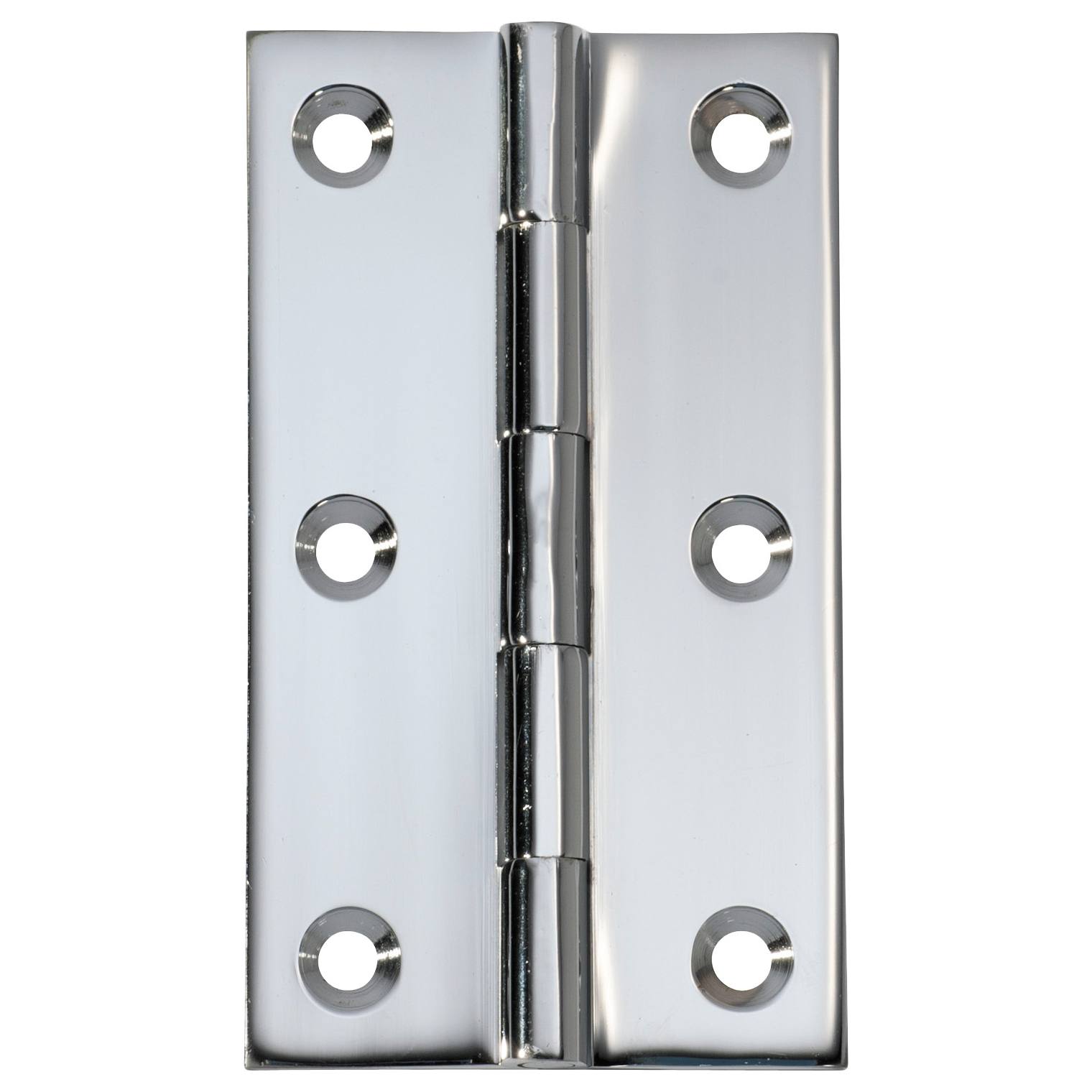 5x8.9cm Fixed Pin Hinge, Chrome