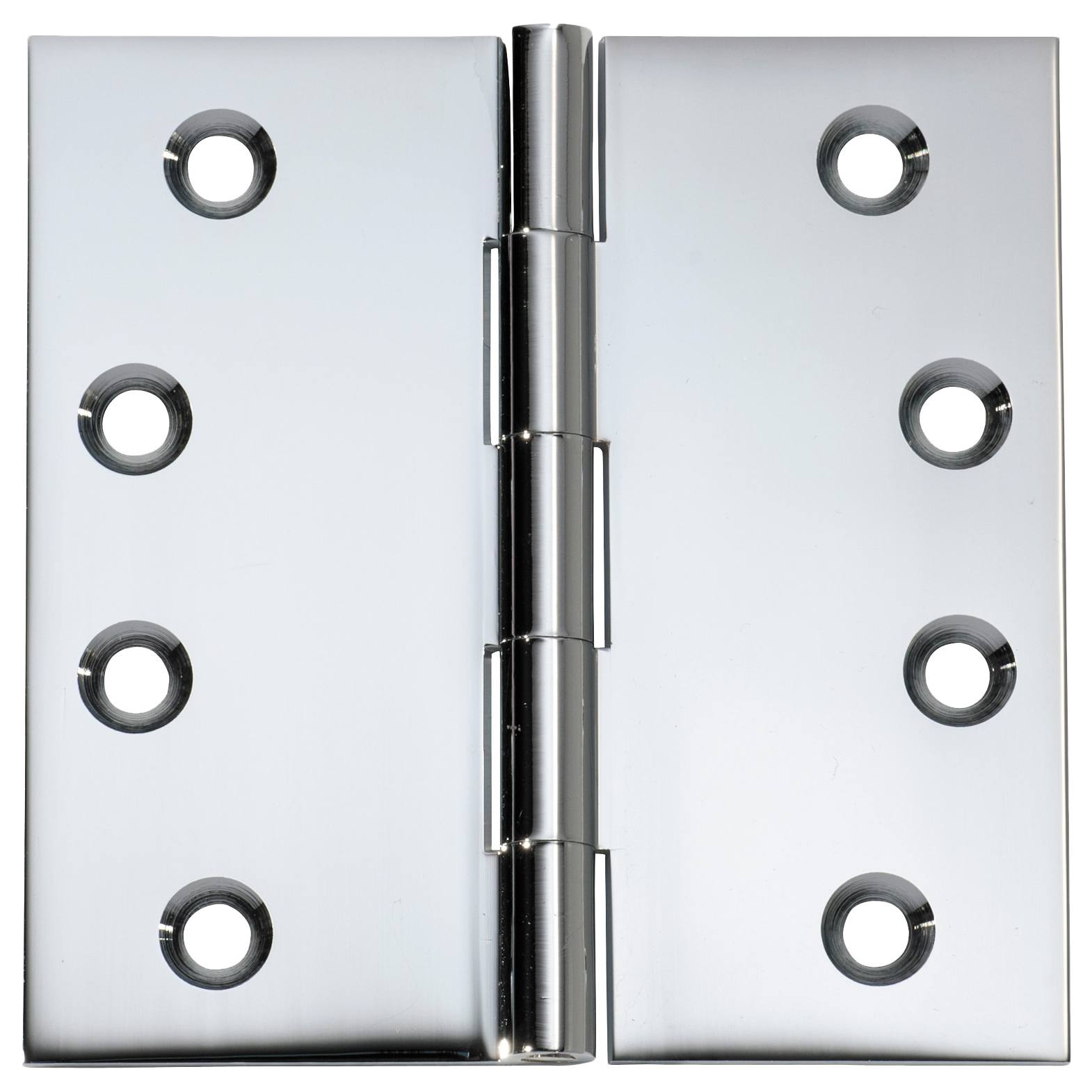 10x10cm Fixed Pin Hinge, Chrome