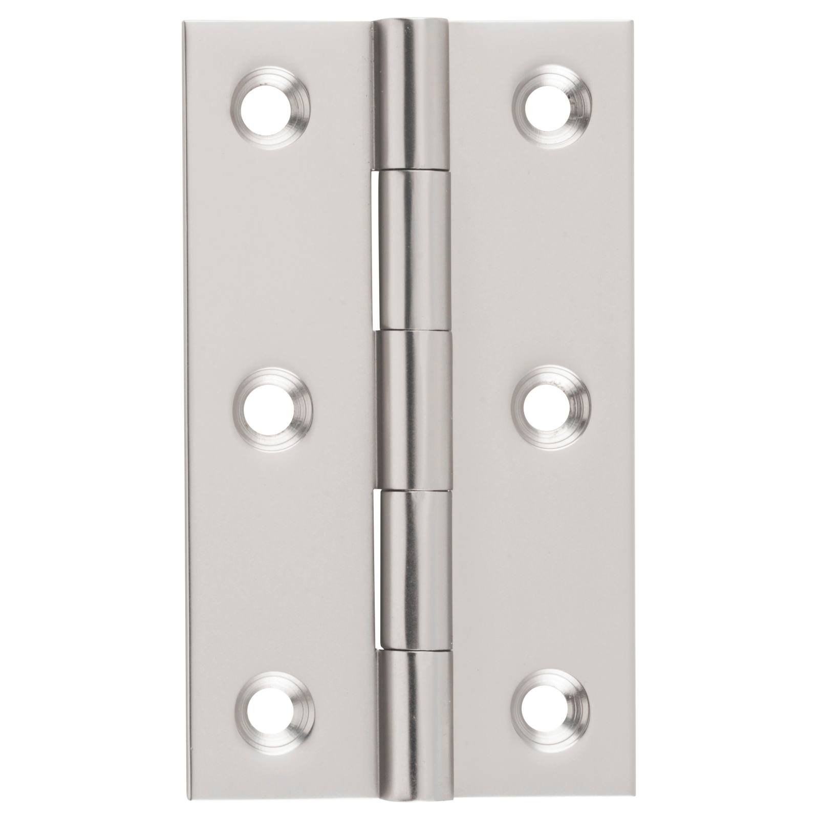 5x8.9cm Fixed Pin Hinge, Satin Nickel