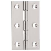5x8.9cm Fixed Pin Hinge, Satin Nickel