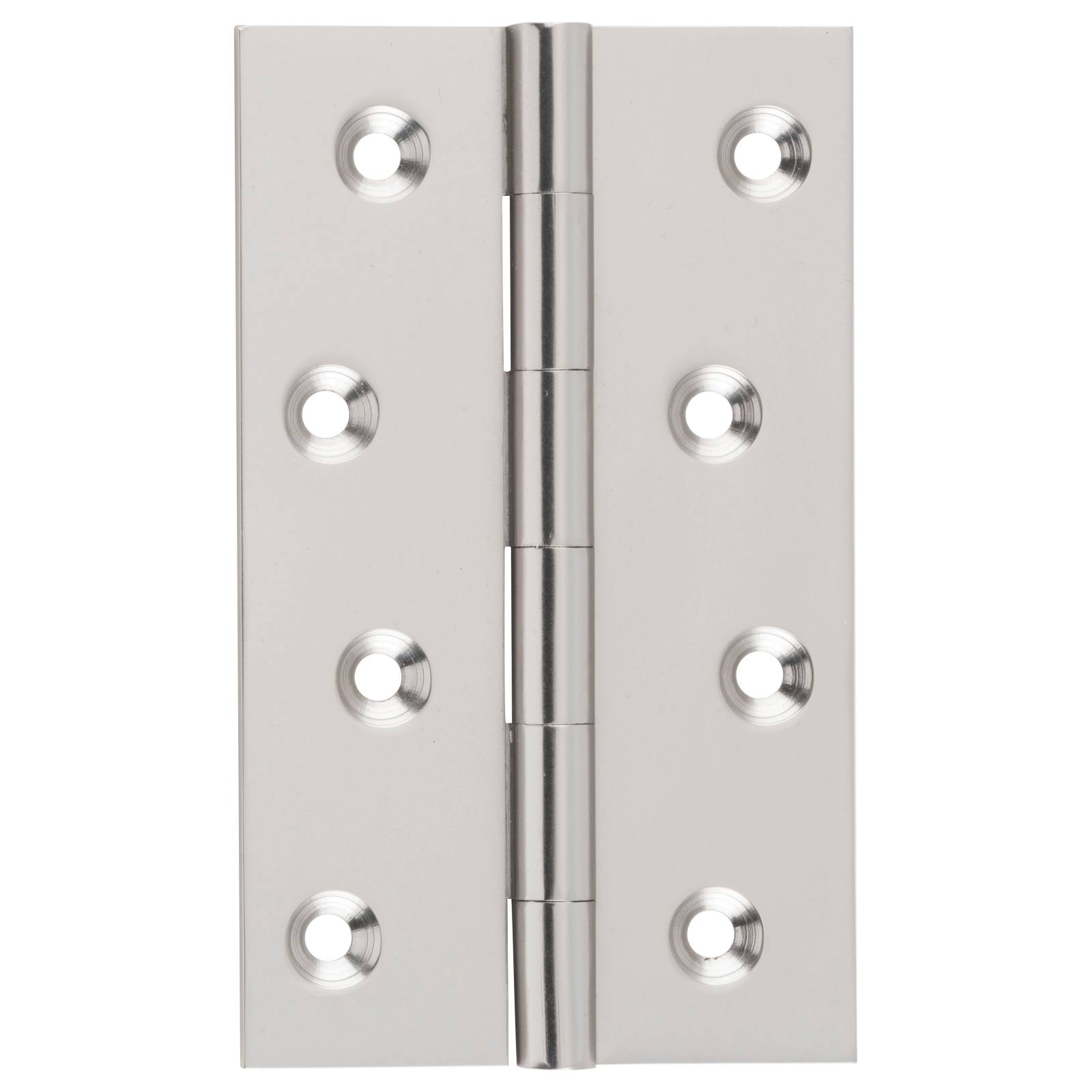 6x10cm Fixed Pin Hinge, Satin Nickel
