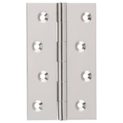 6x10cm Fixed Pin Hinge, Satin Nickel
