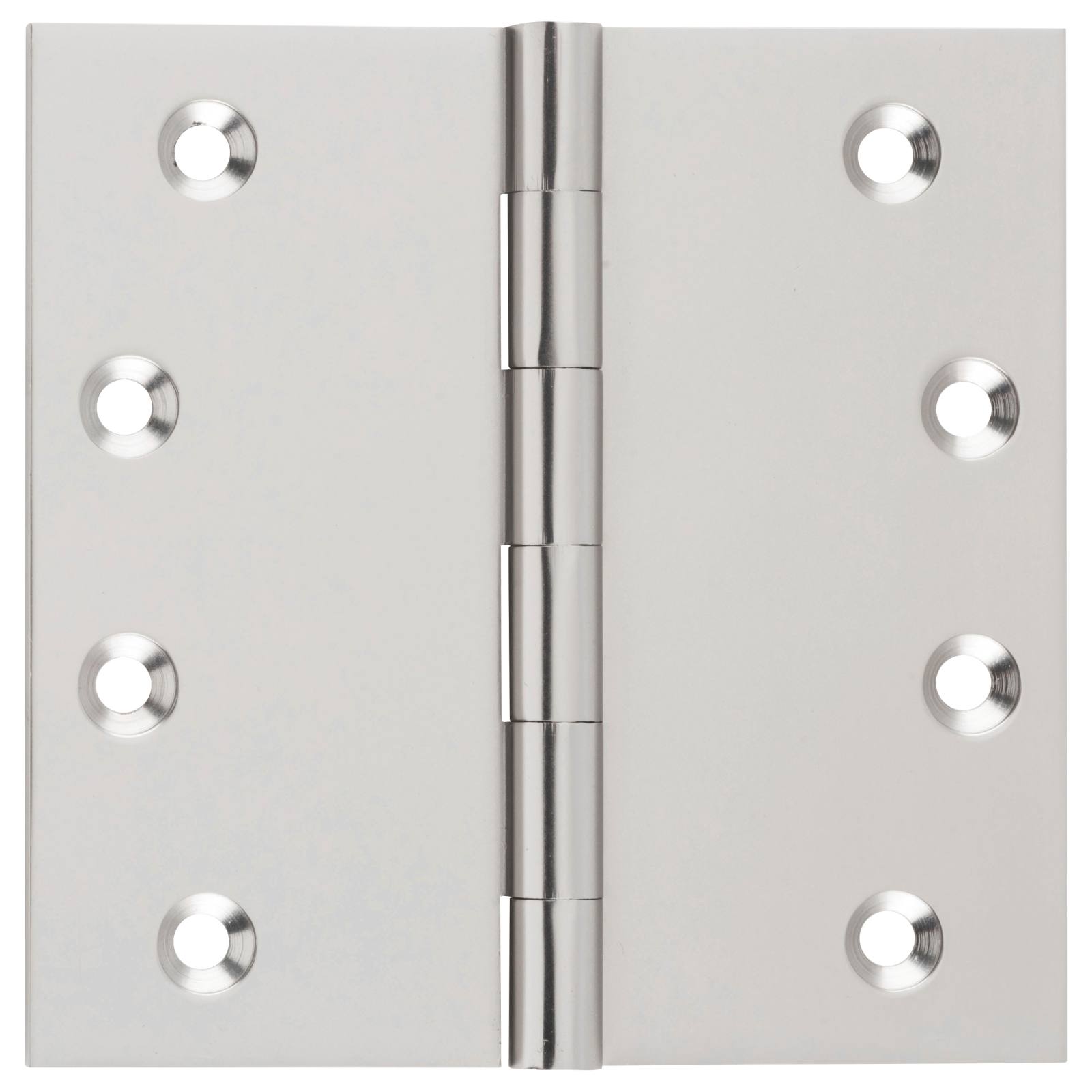10x10cm Fixed Pin Hinge, Satin Nickel
