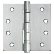 10x10cm Ball Bearing Hinge, Satin Chrome