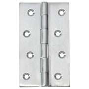 6x10cm Fixed Pin Hinge, Satin Chrome