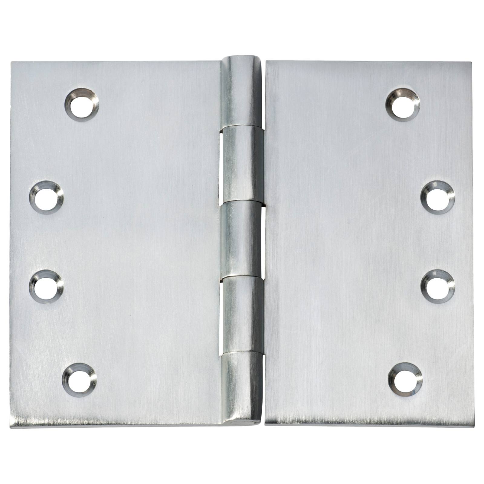 12.5x10cm Broad Butt Hinge, Satin Chrome