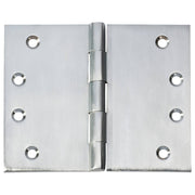 12.5x10cm Broad Butt Hinge, Satin Chrome