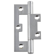 3.5x8.9cm Hirline Hinge, Satin Chrome