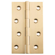 6x10cm Fixed Pin Hinge, Satin Brass