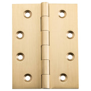 7.5x10cm Fixed Pin Hinge, Satin Brass