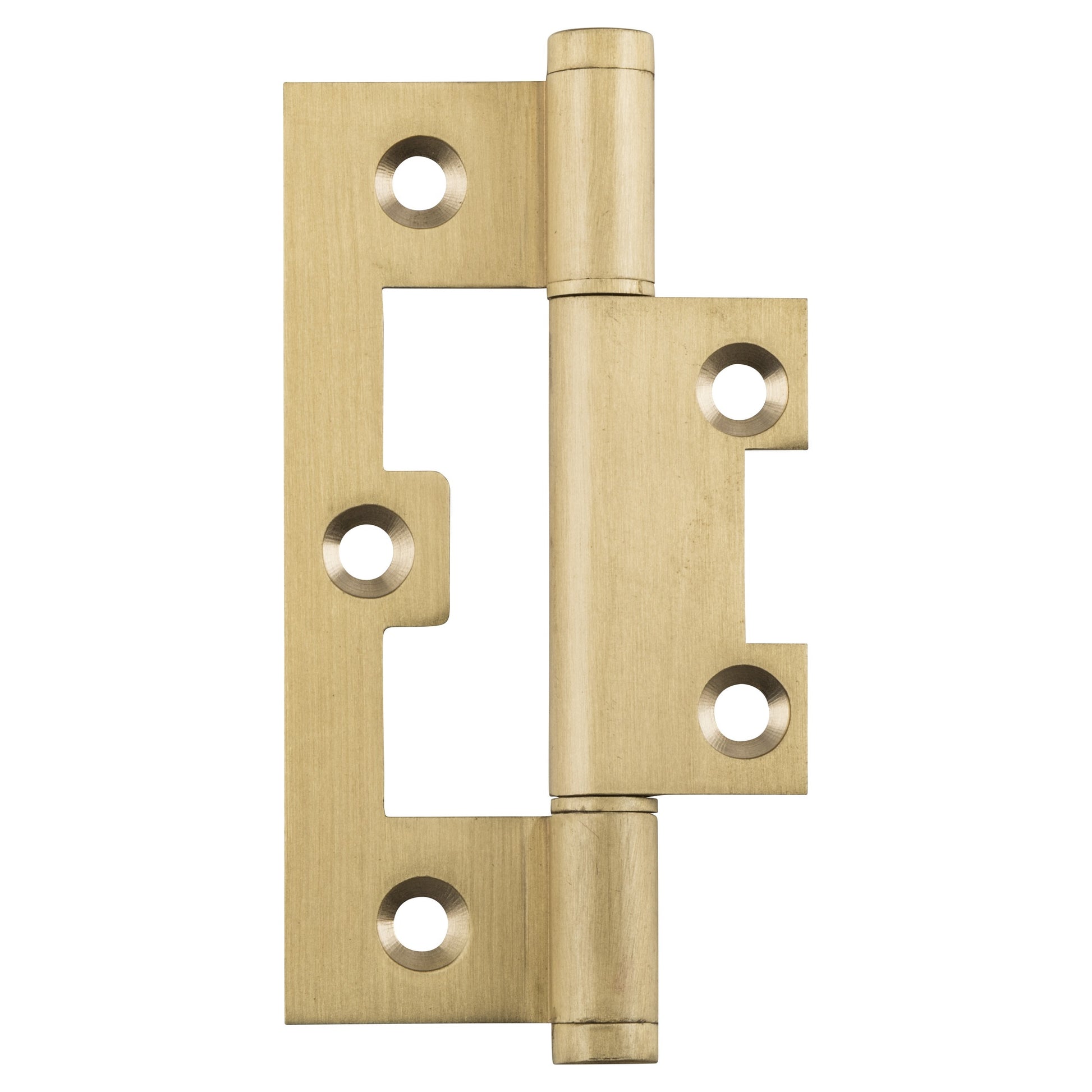 3.5x8.9cm Hirline Hinge, Satin Brass