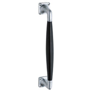 Pull Handle Amsterdam Black Timber, Satin Chrome