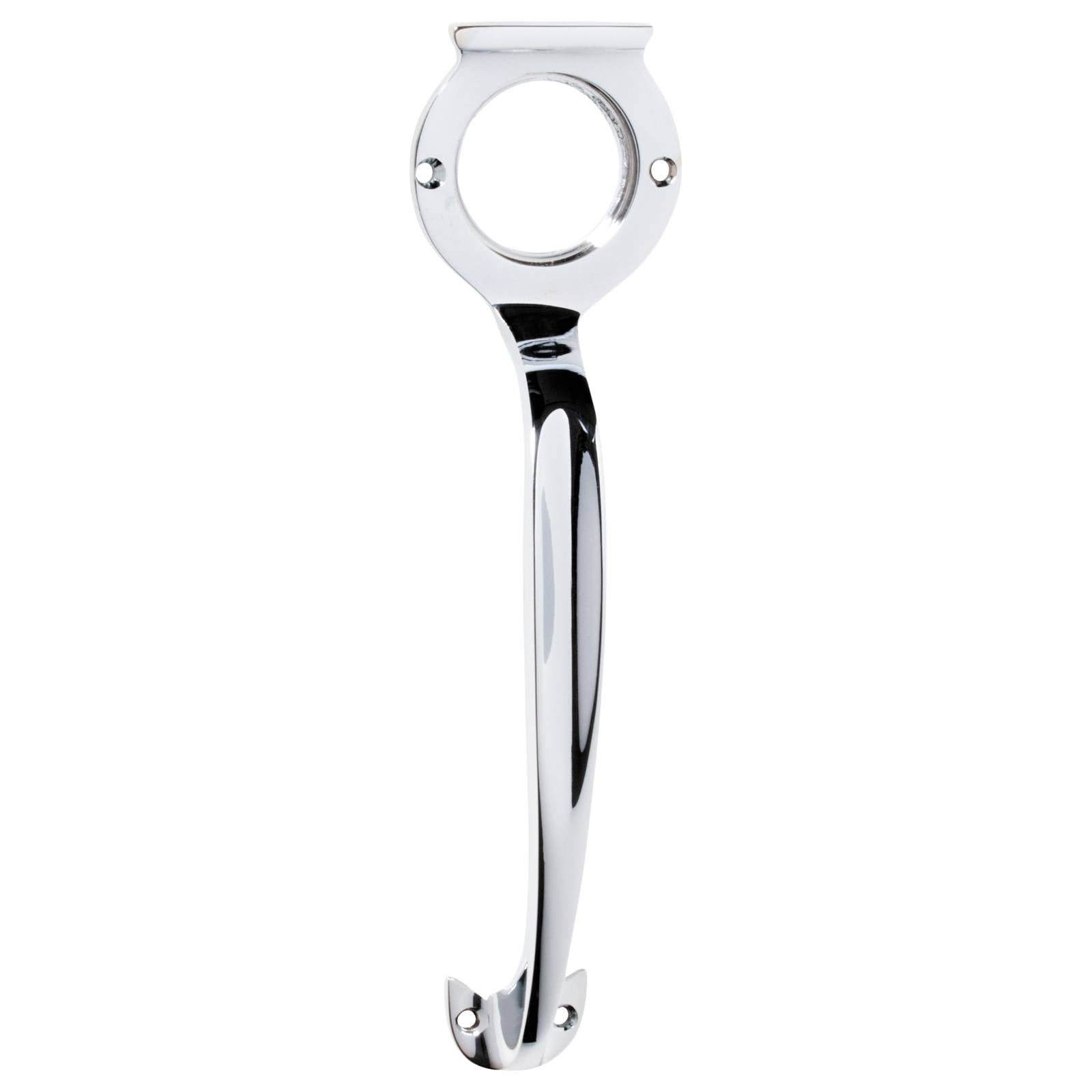 Pull Handle with Cylinder Hole, Chrome