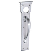 Edwardian Pull Handle w/Cylinder Hole, Satin CH