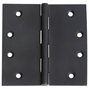 10x10cm Fixed Pin Hinge, Matte Black