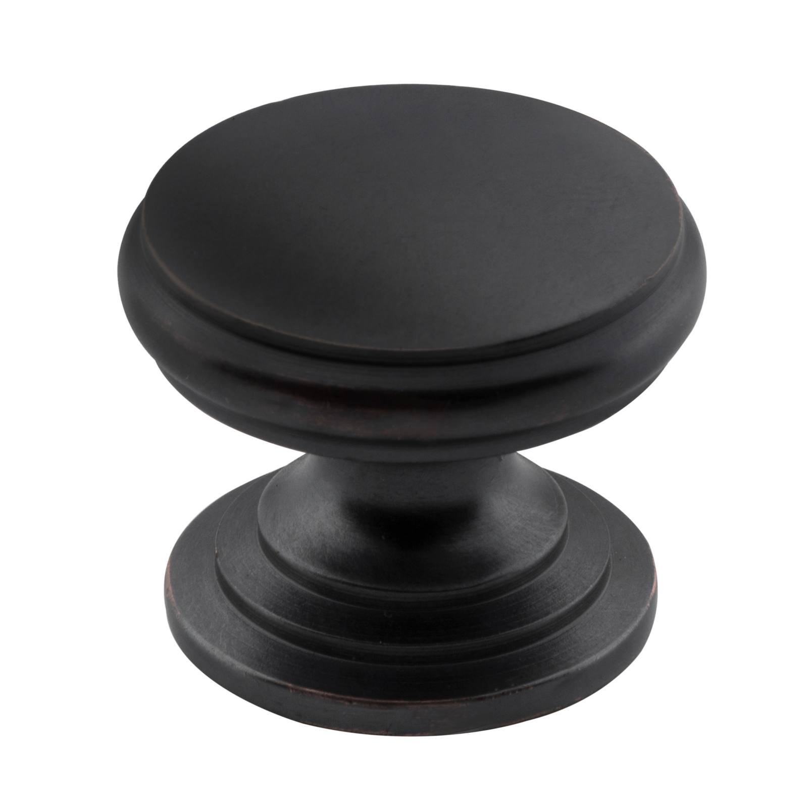 2.5cm Round Flat Cupboard Knob, Antique Copper