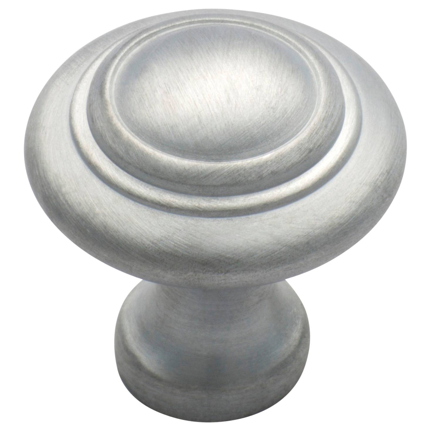 Small Domed Cupboard Knob, Satin Chrome