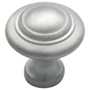 Small Domed Cupboard Knob, Satin Chrome