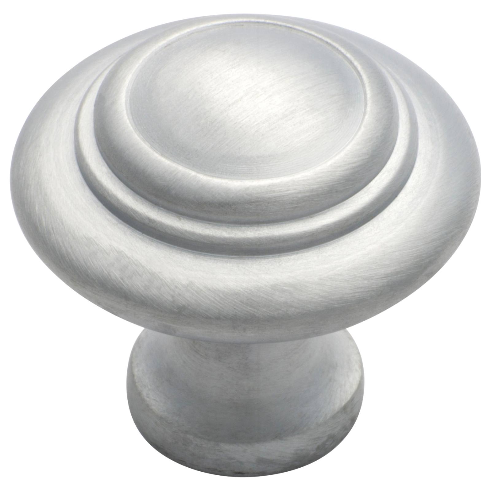 Medium Domed Cupboard Knob, Satin Chrome