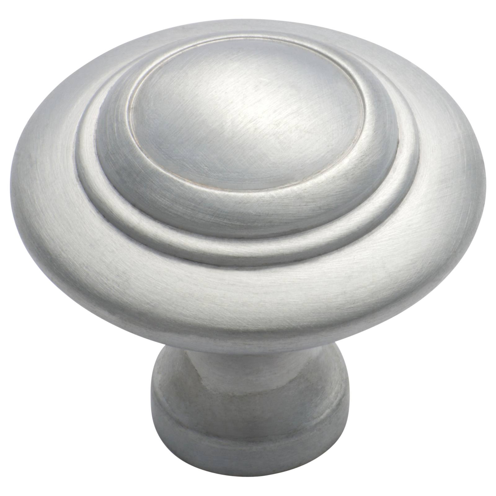Large Domed Cupboard Knob, Satin Chrome