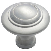 Large Domed Cupboard Knob, Satin Chrome