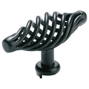 7.5cm Twisted Cage Pull Handle, Matte Blk