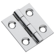 2.5x2.2cm Fixed Pin Cabinet Hinge, Chrome