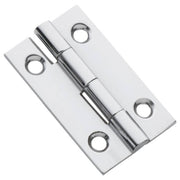 3.8x2.2cm Fixed Pin Cabinet Hinge, Chrome