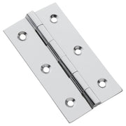 7.6x4.1cm Fixed Pin Cabinet Hinge, Chrome