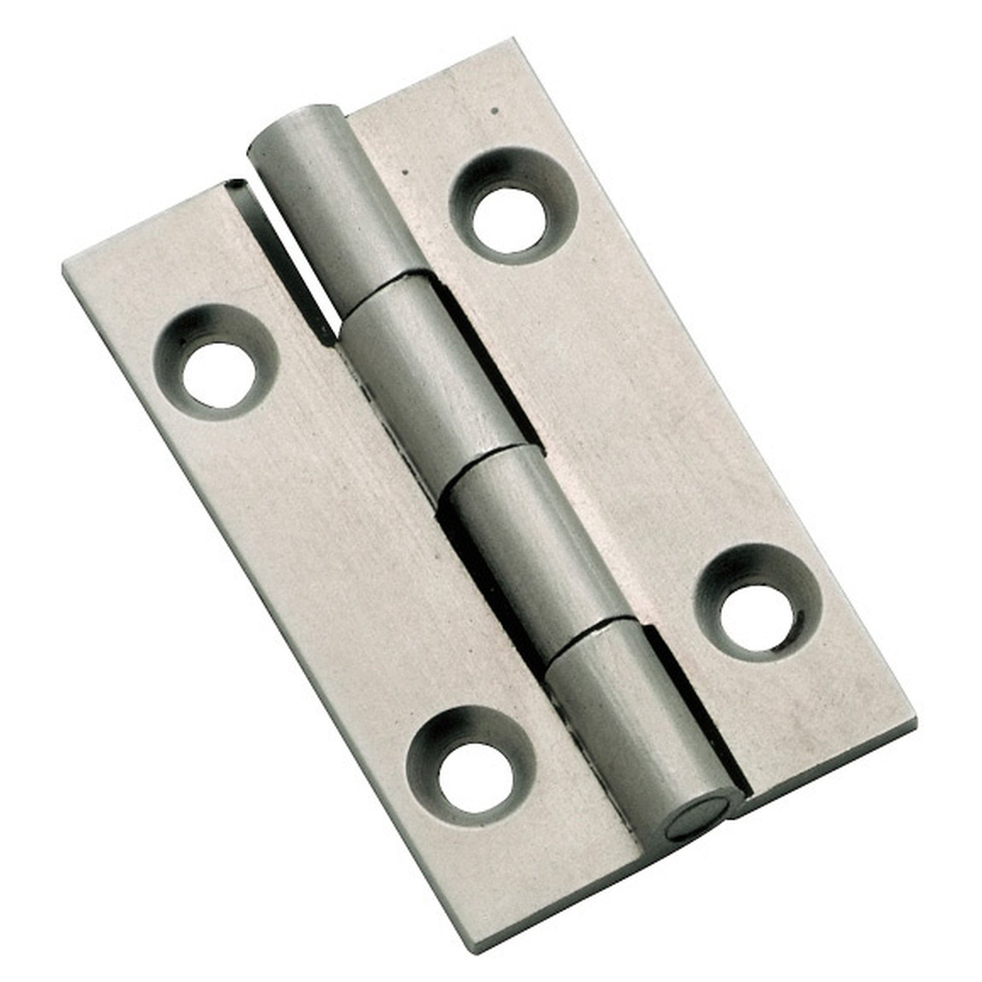 3.8x2.2cm Fixed Pin Cabinet Hinge, Satin Chrome