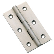 6.3x3.5cm Fixed Pin Cabinet Hinge, Satin Chrome