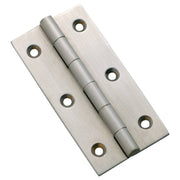 7.6x4.1cm Fixed Pin Cabinet Hinge, Satin Chrome