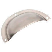 Pressed Plain Semicircle Drawer Pull, Atq Nickel